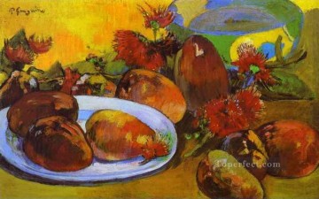  iv - Naturaleza muerta con mangos Postimpresionismo Primitivismo Paul Gauguin